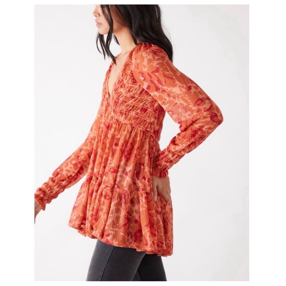Free People Dark Romance Tunic in Merlot NWT SZ S - Picture 3 of 14